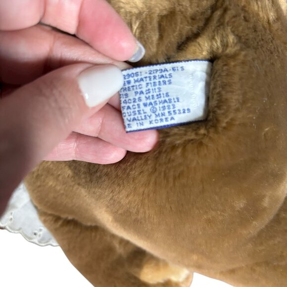 Vintage Carousel Mikki Bear Plush 1985 Brown Stuffed Animal 12" Surface Washable - Picture 8 of 9